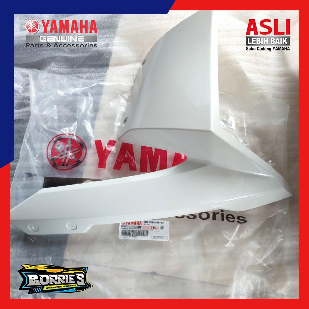 Panel Sayap Depan Kiri Putih Yamaha XRIDE 115 2BU-F835U-00-P2