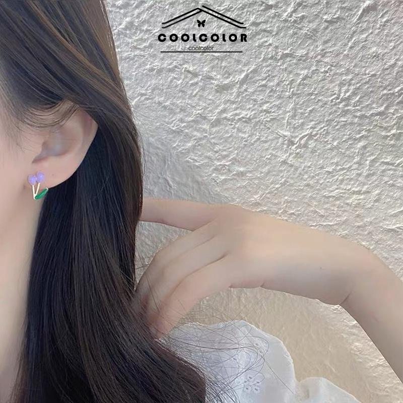 COD❤️4 Sepasang /Set Anting Bunga Kecil korea anting Tusuk Retro Sederhana Gaya Stud Flower Earrings Vintage Fashion Impor Murah Aksesoris Wanita