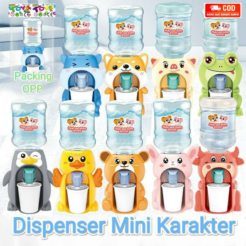 Mainan Anak Dispenser Galon Air Minum Mini Portable Karakter