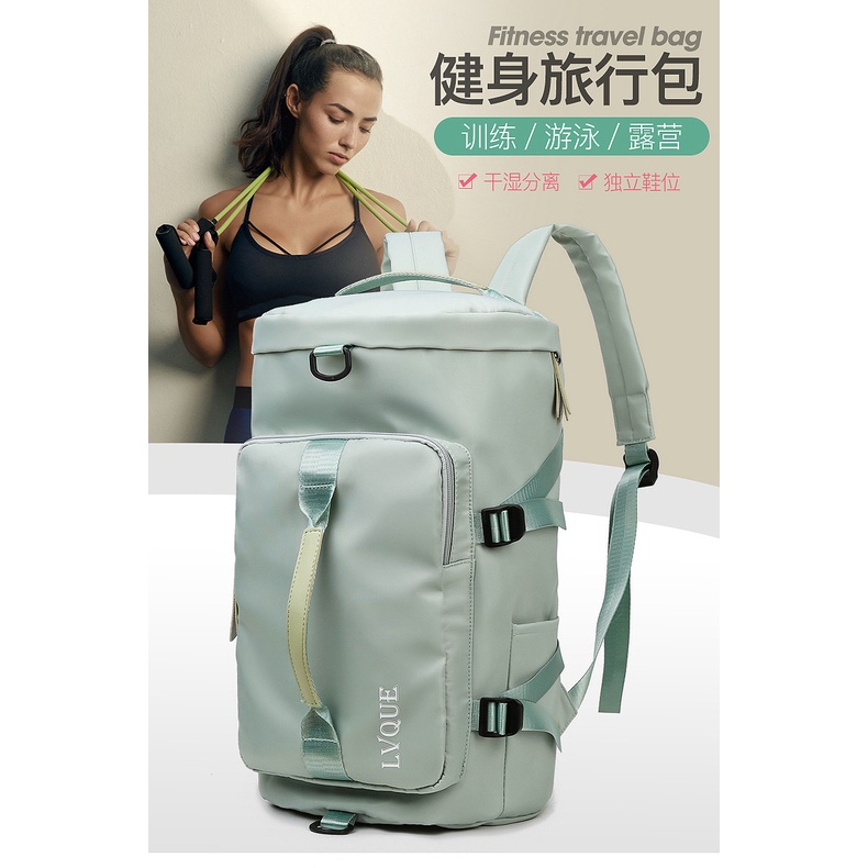 Imura | Duffle Bag 3 ways Gym Fitness Tas Travel Selempang Ransel / Backpack Tube Bag LVQUE