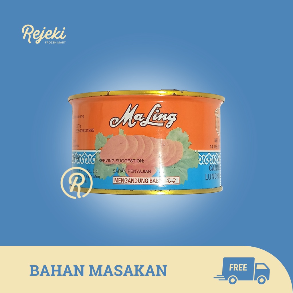

FYF MaLing Luncheon Pork Meat Ham Babi 397gr - Rejeki Frozen Mart