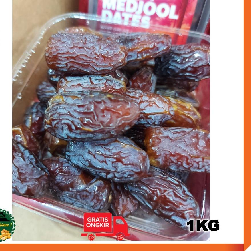 

Kurma medjool/Kurma jumbo 1kg FREE BOX MIKA