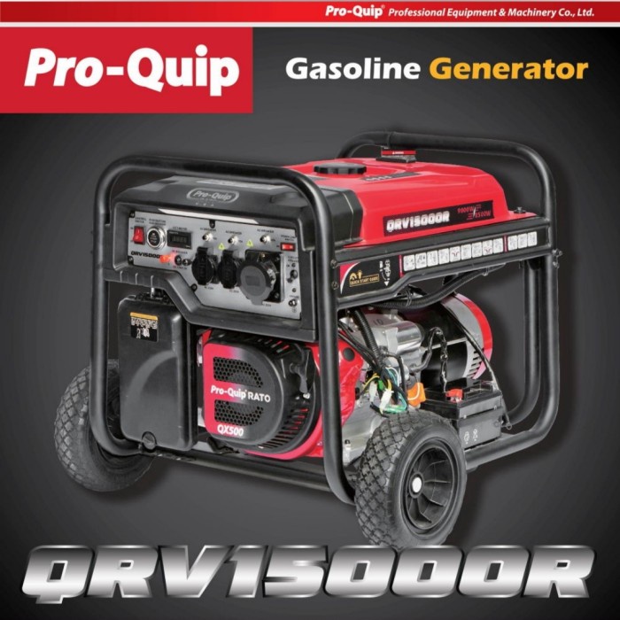 Genset Generator 9000 Watt PROQUIP QRV15000R Engine Generator USA