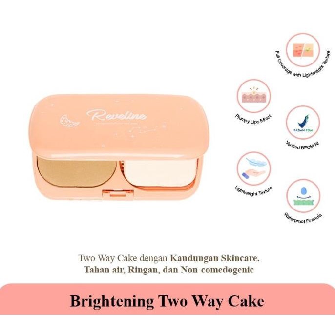 REVELINE Brightening Two Way Cake | Bedak TWC