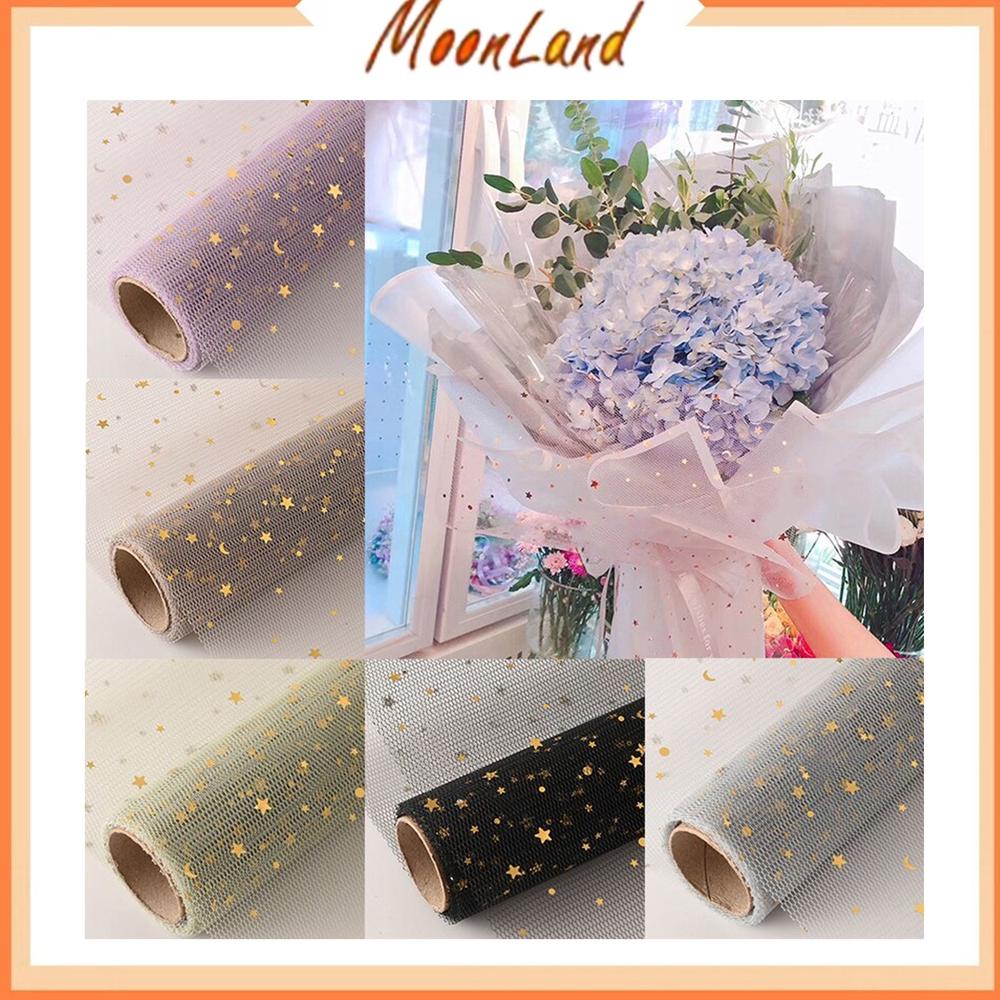 

PRODUK- MOONLAND FLOWER WRAPPING BOUQUET KERTAS BUNGA KOREAN FANCY POLINET GLITTER BUKET BUNGA FLORIST (KB47) .