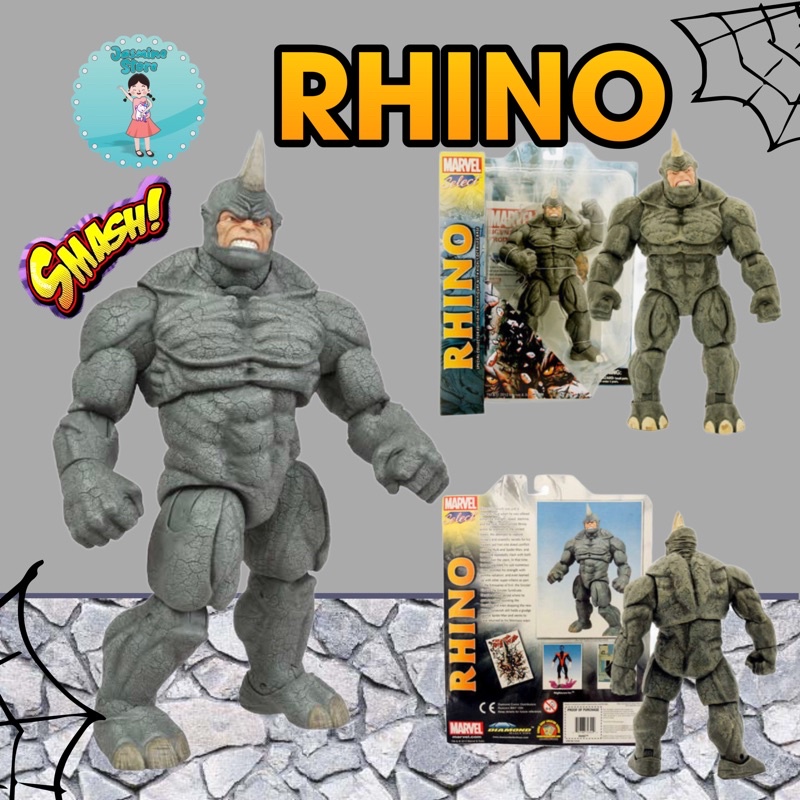 Spiderman Classic Rhino Figure/Figure Rhino Musuh Spiderman/Action Figure Jumbo Rhino/Spiderman