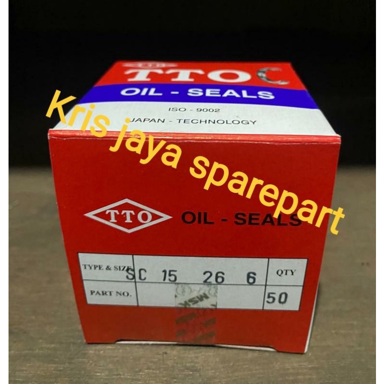 Oil seal seri merk TTO seri tc 50 62 7, tc 25 62 8, tco 25 62 7, tb2 25 41.25 7, tc 9 20 7, tc 17 35