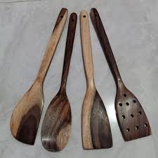 Spatula stainless gagang kayu murah / susuk / sutil / sodet/sotil