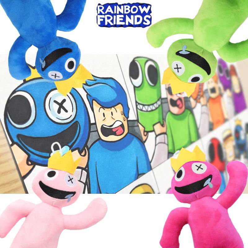 Tanpa Racun Roblox Rainbow Friends Mainan Mewah Kartun Boneka Binatang Anak Hadiah Xmas