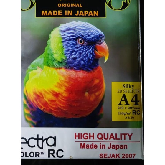 

Professional Silky Photo Paper A4 260gsm Spectra