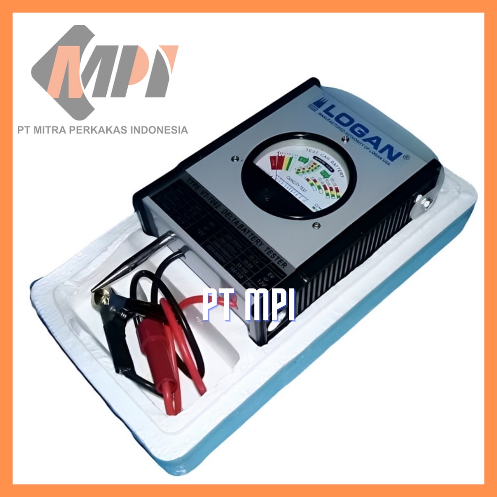 Alat Ukur Kapasitas Aki / Battery Tester Manual Logan
