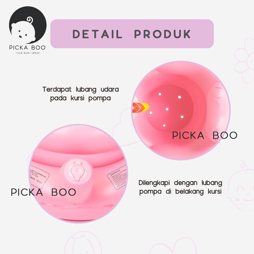 Sofa Tiup Kursi Pompa Bayi Bentuk Unicorn