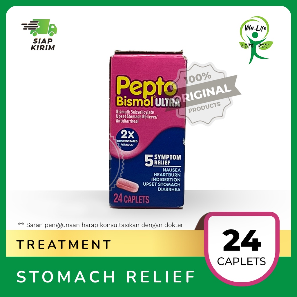 PEPTO BISMOL ULTRA 24 CAPLET - NAUSEA, HEARTBURN, INDIGESTION, etc