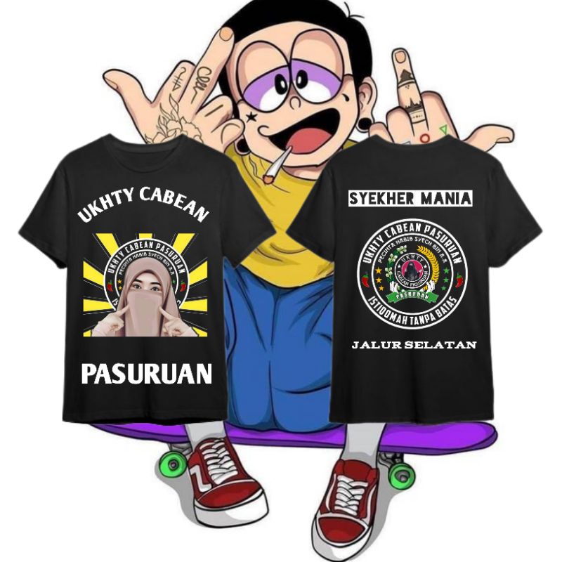 T shirt baju kaos custom Syekher Mania
