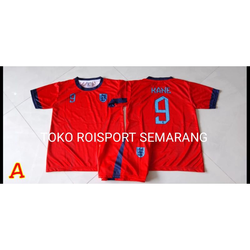 JERSEY BAJU KAOS BOLA ANAK PAUD TK SD  INGGRIS  PIALA DUNIA 2022