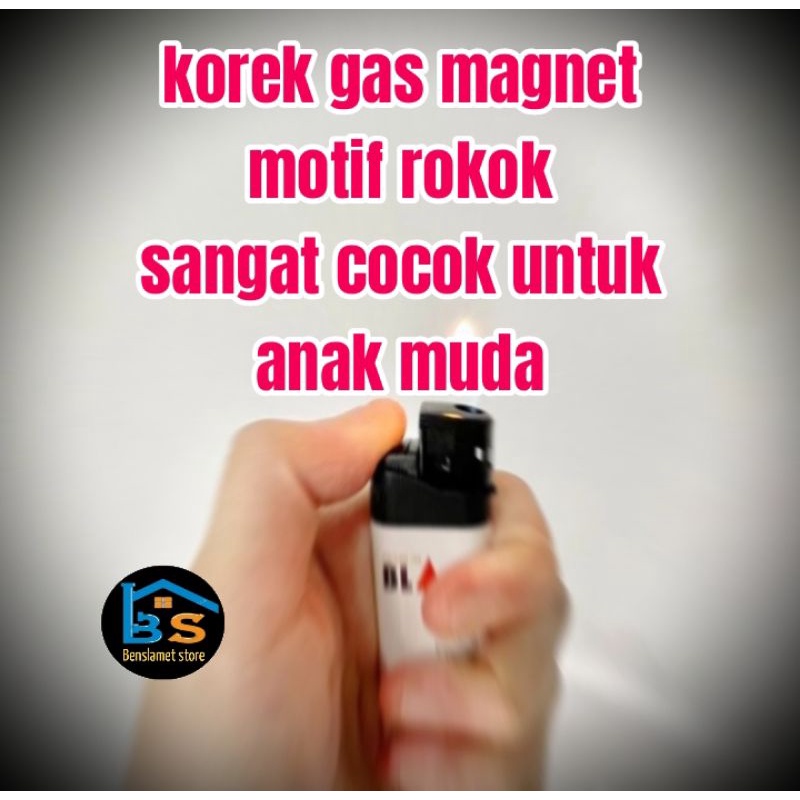 korek gas magnet gambar motif rokok eceran