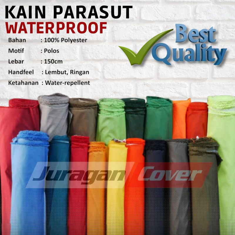 Kain Parasit Anti Air Bahan Kain Anti Air Balik Silver Waterproof