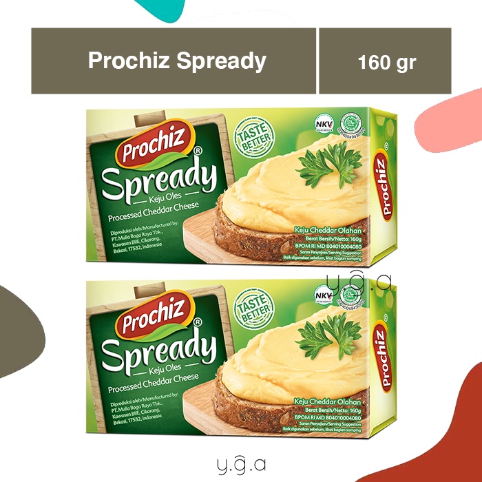 

Keju Prochiz Spready 160gr / Cheese Spread / Keju Oles