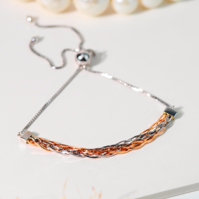 Gelang Emas Serut Cassandra Kepang - Toko Emas Gadjah