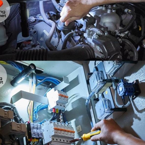 Senter LED Magnet JOYKO FL87/Flashlight LED FL-87/Rechargeable LED