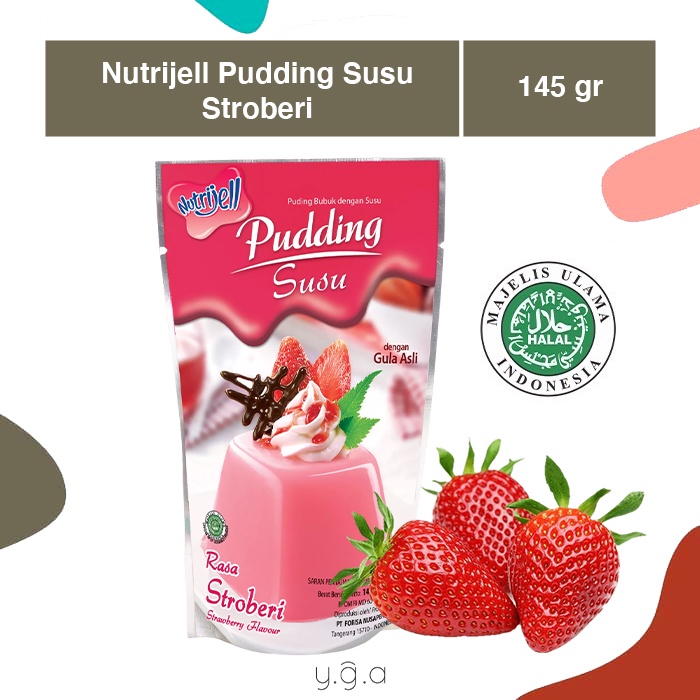 

Nutrijell Pudding Susu Rasa Stroberi 145gr / Nutrijel Strawberry Puding