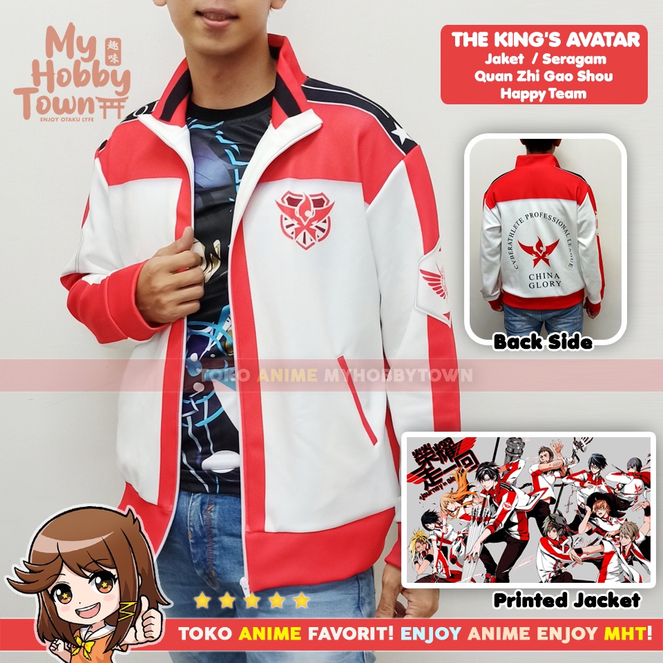 Jaket Anime Full Print King's Avatar Team Happy