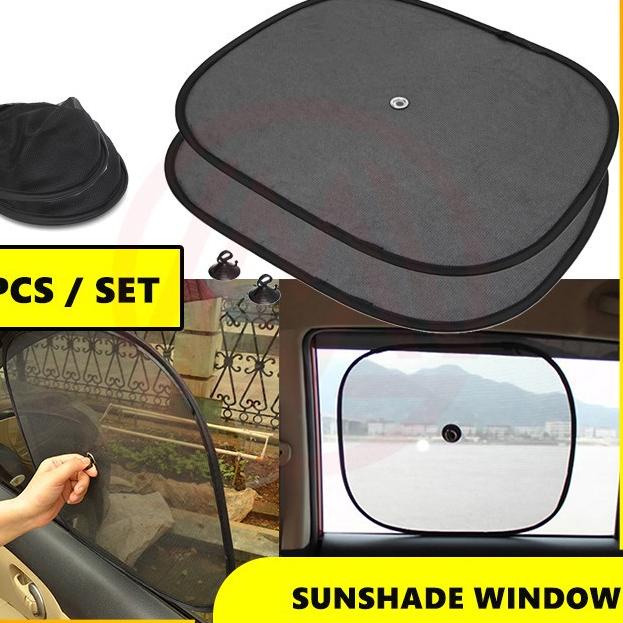 SS2 - Sun Shade Shield Nilon Tabir Surya Pelindung Panas Mobil isi 2 Sun Shield Car Shade - Tabir Surya Pelindung Kaca Mobil Anti Panas