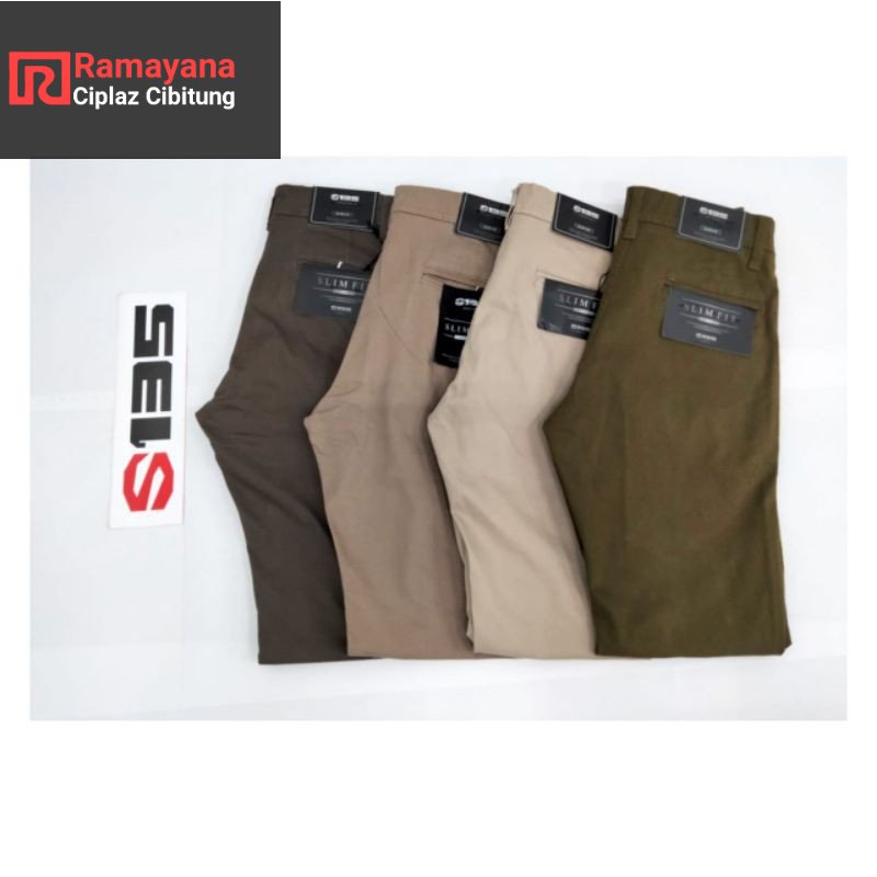 S135 Celana Chinos Pria Original Slim Fit / Ramayana Cibitung