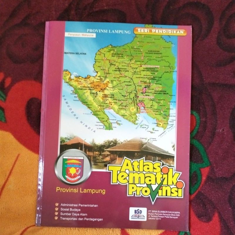 Jual Buku Original Peta Atlas Tematik Provinsi Lampung Shopee Indonesia