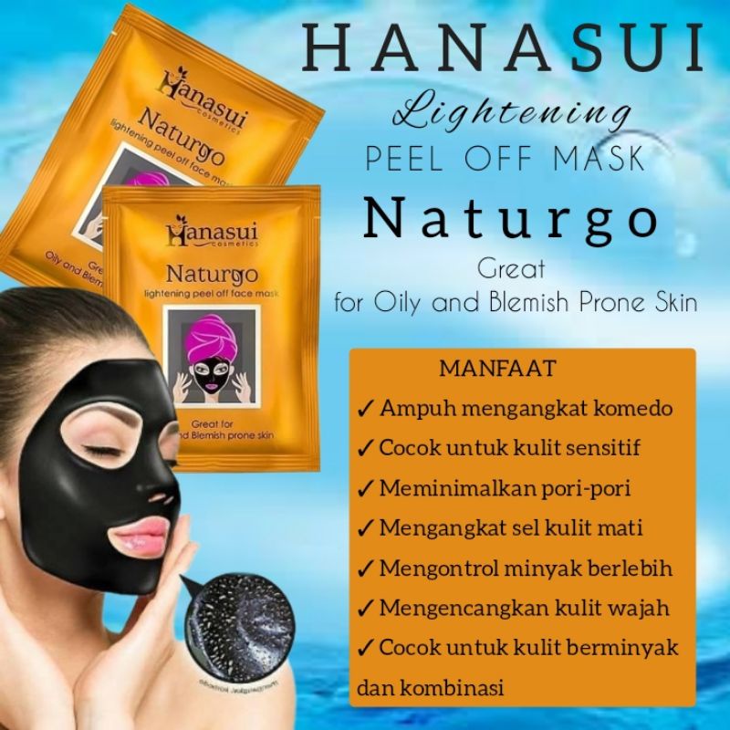 Jual Hanasui Naturgo Masker Wajah Naturgo Lightening Peel Off Mask