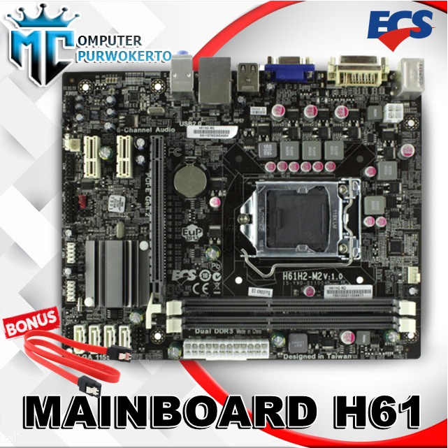 Mobo Intel Lga 1155 H61 ECS DDR3