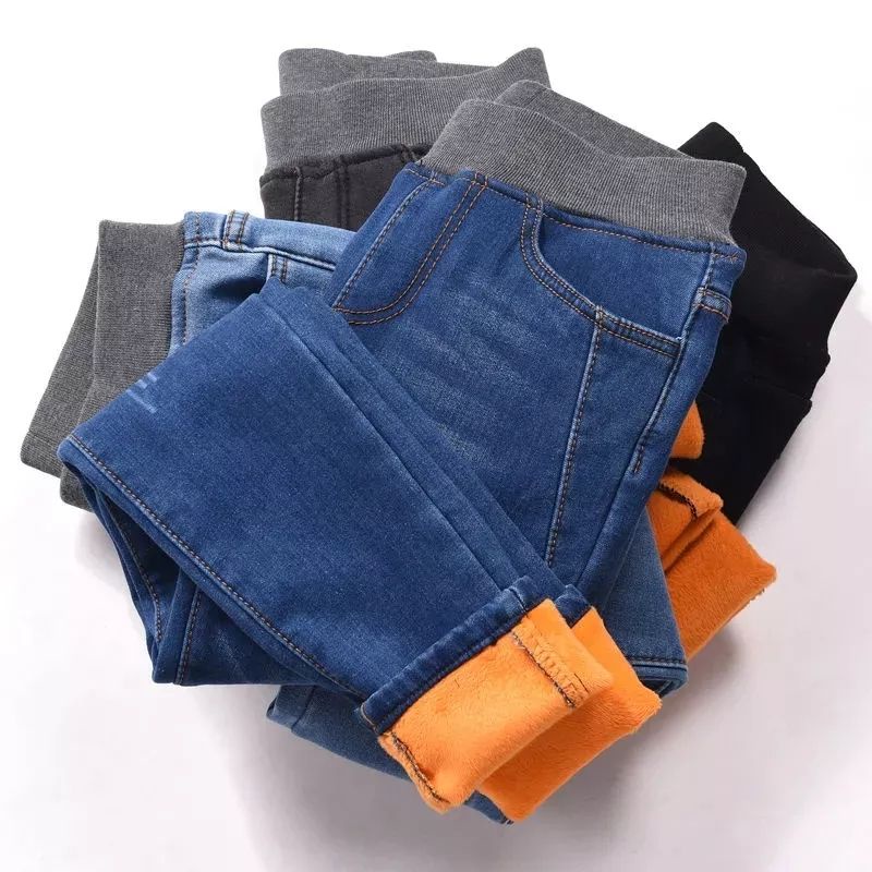 Celana Musim Dingin Jeans thermal Wanita