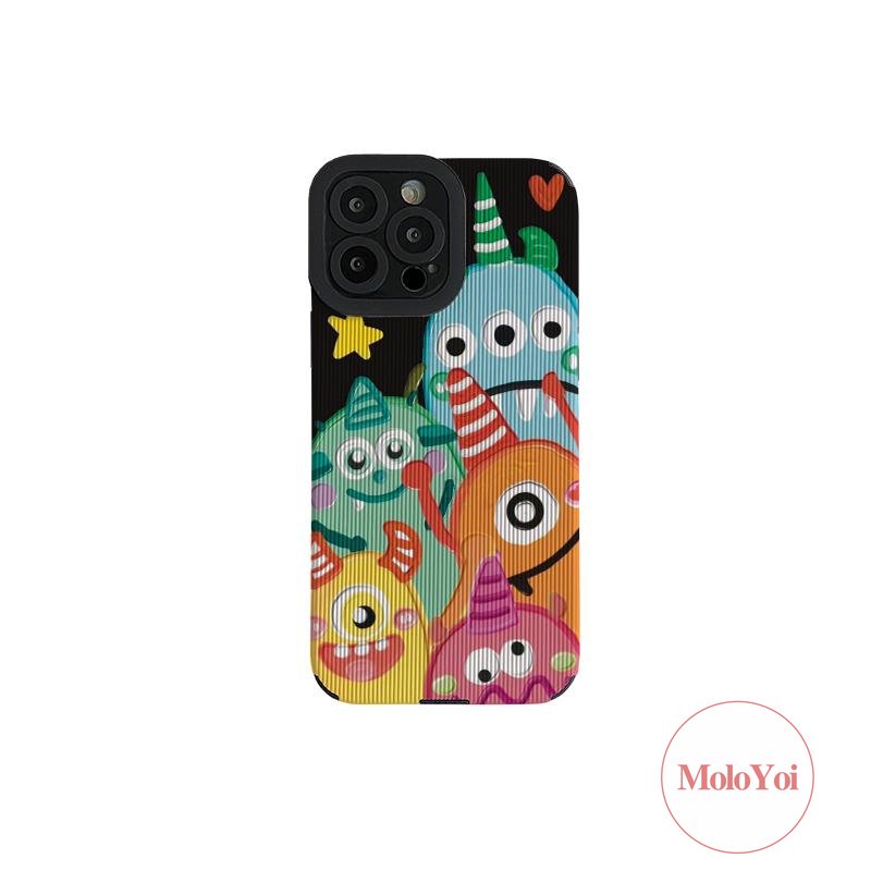 Soft Case TPU Motif Kartun Monster Unicorn Untuk iPhone 7 8 Plus 11 Pro Max XR 12 13 14 Pro Max X XS Max