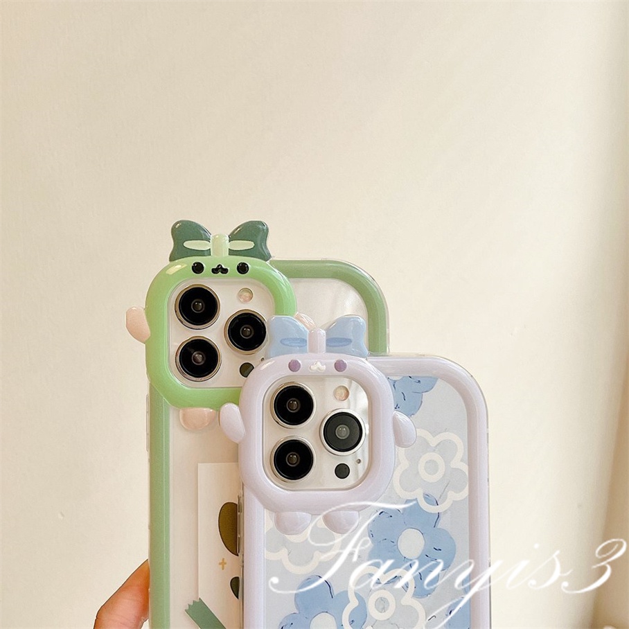 OPPO A78 A17 A77 A77s A57 A76 A16 A16s A15 A15s A74 A54 A95 A94 A3s A5s A53 A33 A32 A5 A9 2020 A31 Reno 7Z 6 5F 5 5K A92 A93 A16k  Ins Flower Cute Monster Lens Phone Case Clear Soft Cover