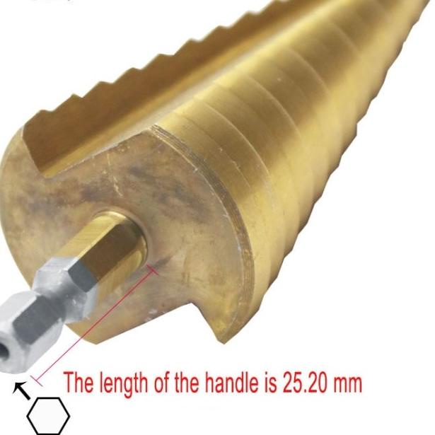 Mata Bor Pagoda 3in1 / Bahan HSS Lapis Titanium / Pouch