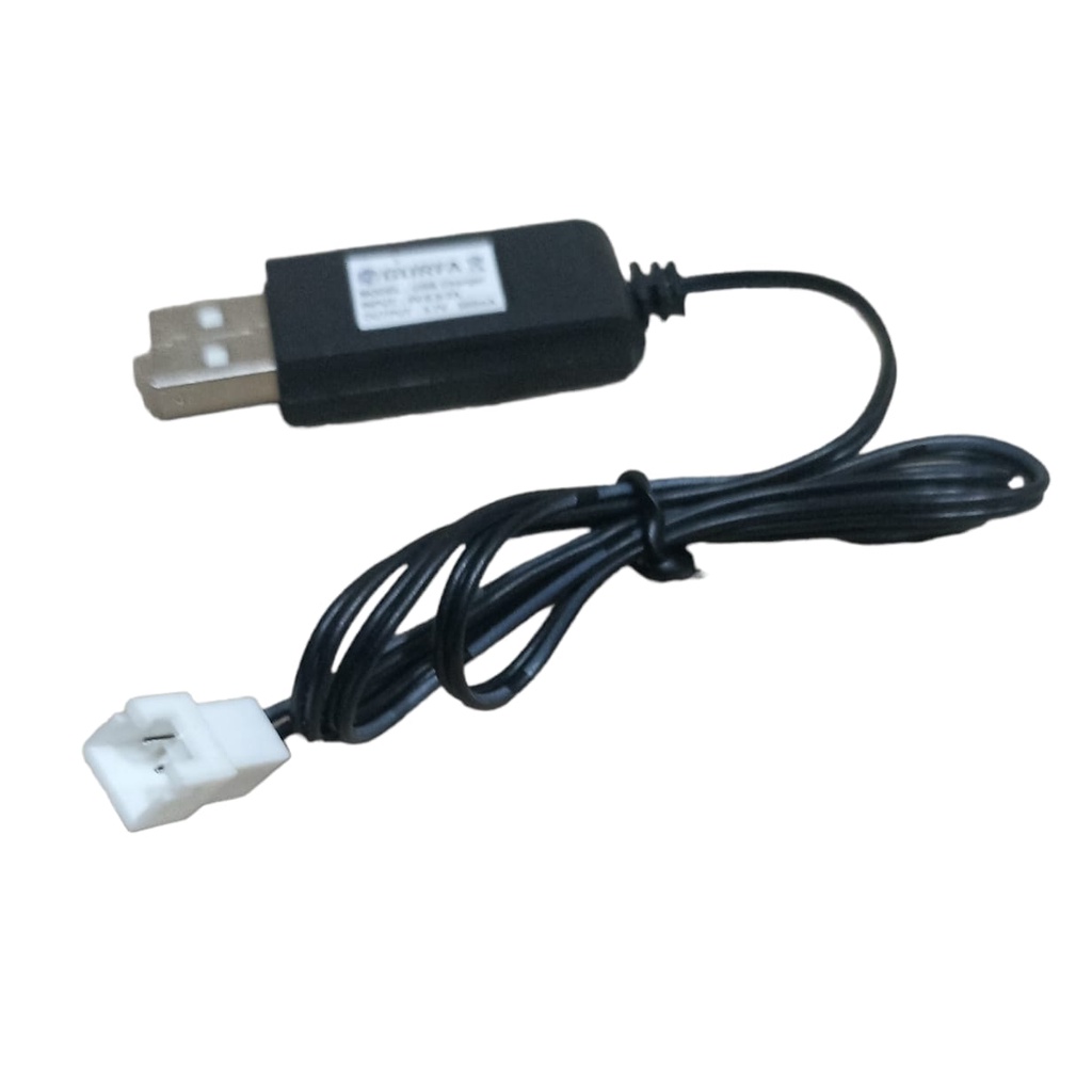Kabel USB / Kabel Casan/ Kabel Charger 3.7V Untuk Single Baterai Panjang 60cm Konektor JST XH 2 PIN