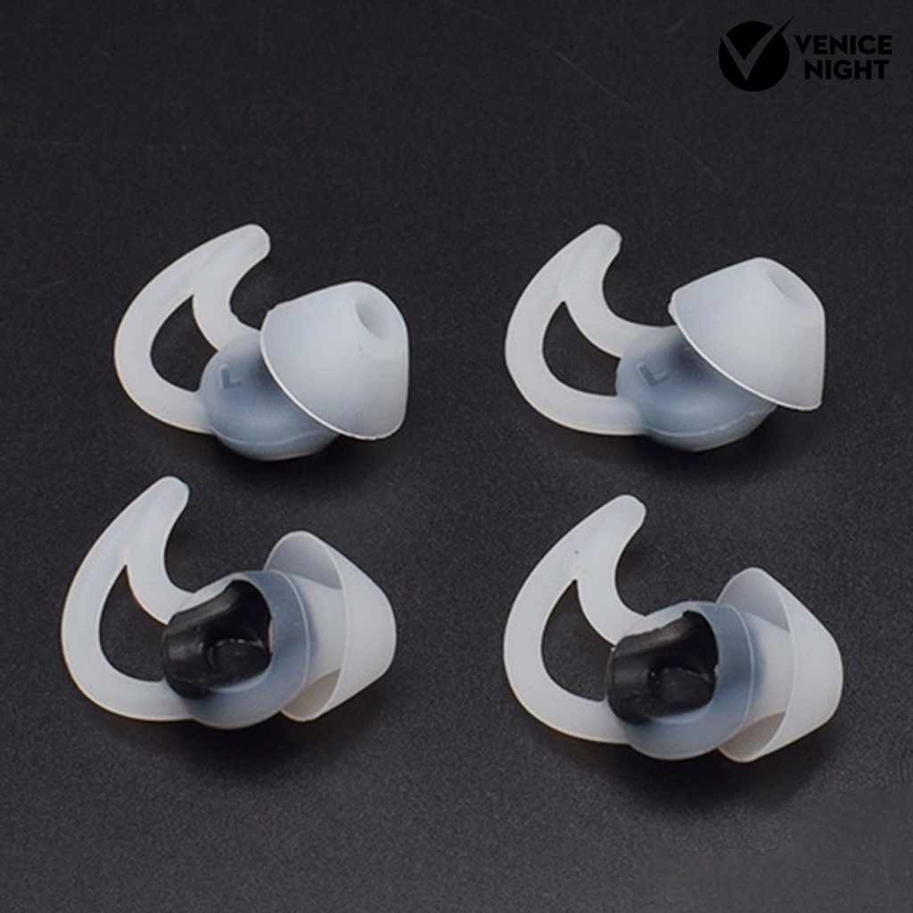 (VNEP) (Berkabel) 6Pcs Silicone In-Ear Earbud Tips Penutup Pelindung untuk BOSE Soundsport QC20 QC20i IE2 IE3