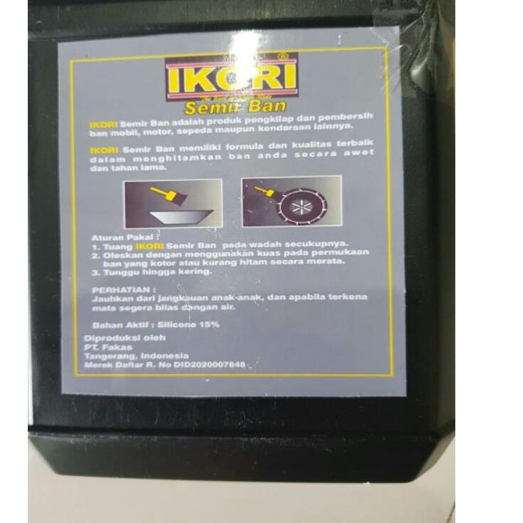 Model Ekonomis Semir ban Mobil motor 1 liter Ikori Hitam wetlook Original penghitam ban