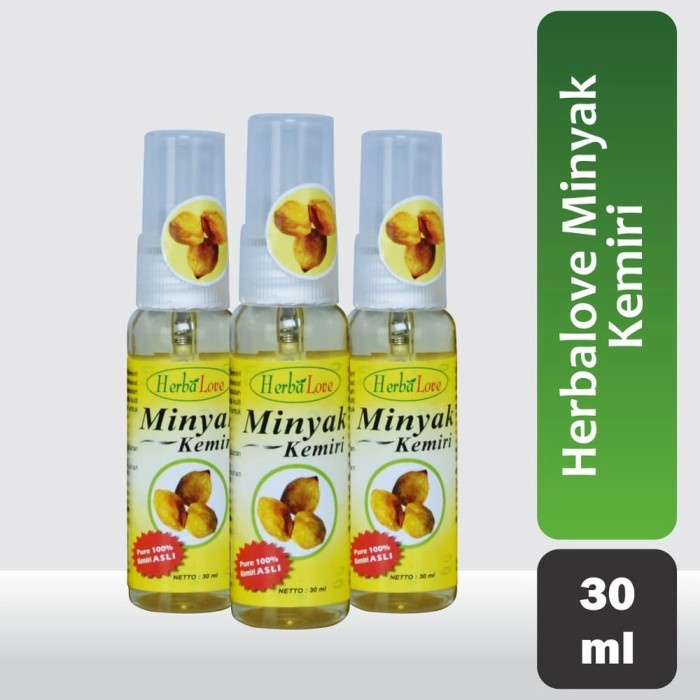 MINYAK KEMIRI ORIGINAL / Penumbuh Rambut/ Minyak Kemiri Asli / Minyak Kemiri Herbalove / Herbalove M