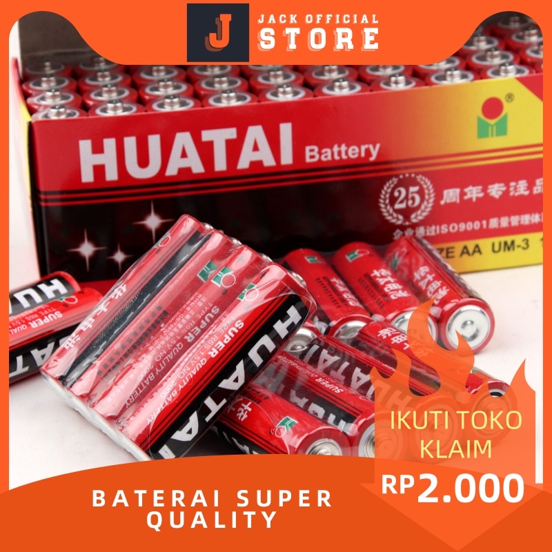 Baterai AAA HUATAI 1.5V Baterai Import Baterai Super Quality