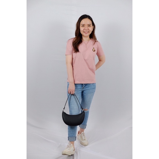 Teefany Tshirt Gorilla Series warna Dusty Pink-Kaos Wanita warna Pink