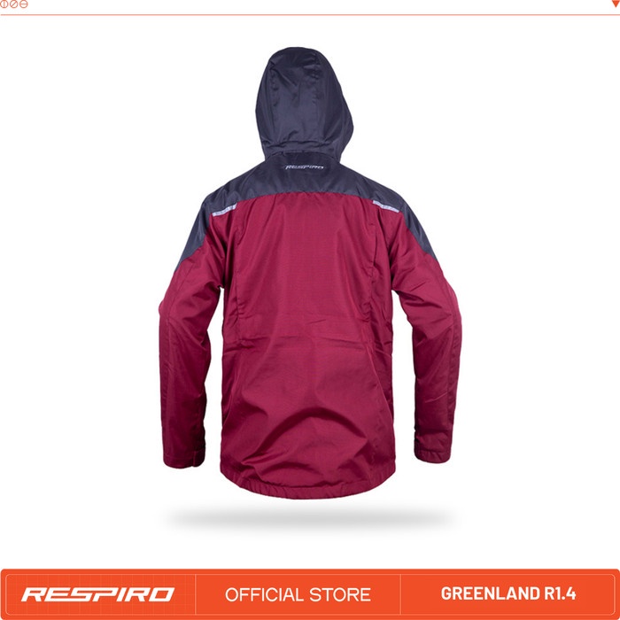 Habisinstok Respiro Greenland Jaket Motor Parka Windproof Detachable Hoodie Kmn01