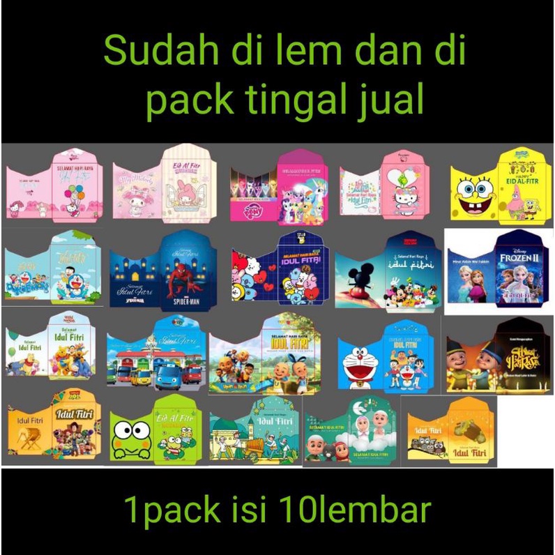 

Amplop angpao lebaran isi 10 medium 7x13