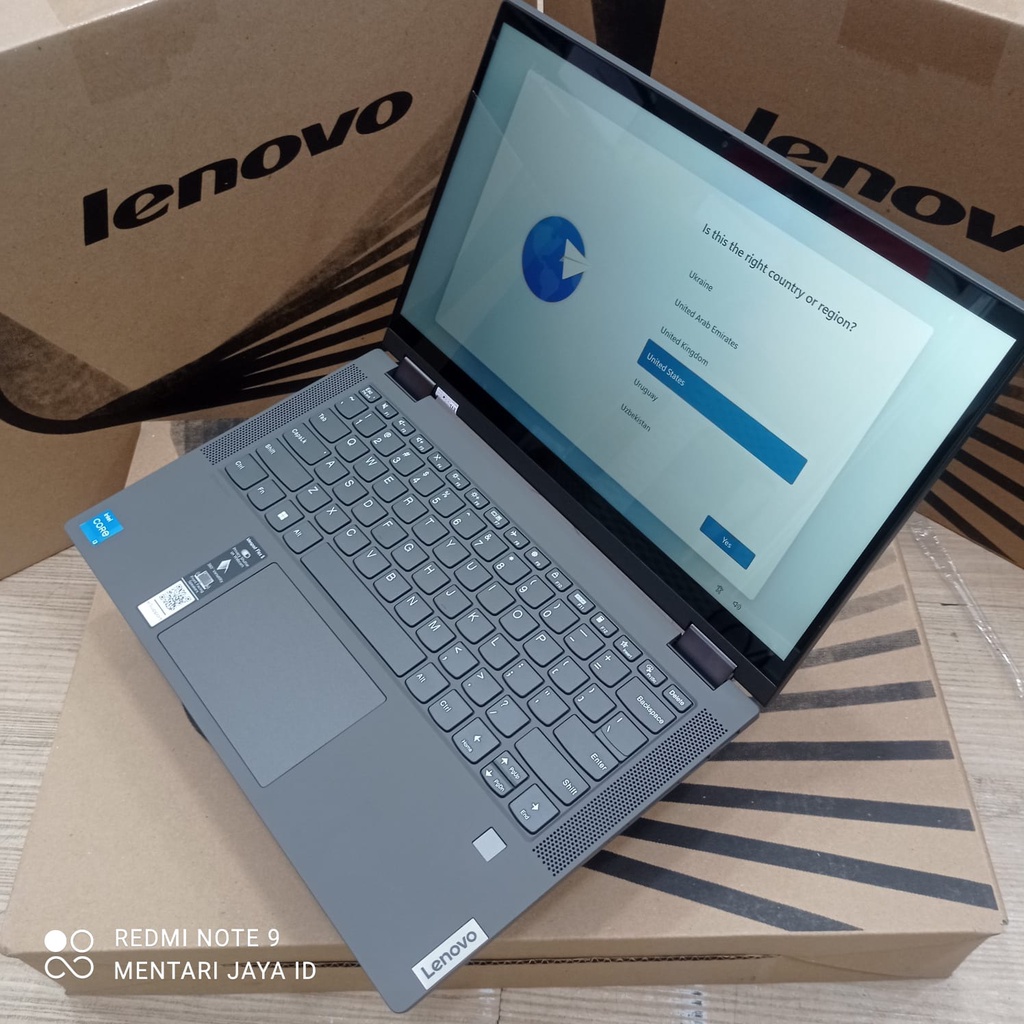 Lenovo ideapad flex 5i i3 1115G4 8GB 512GB ssd 14 Full HD Windows 11 Laptop 2 in 1 Touchscreen Terbaru