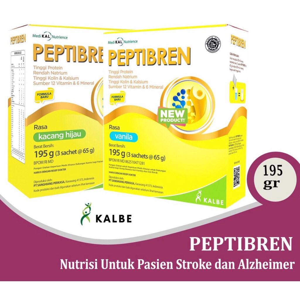 

PEPTIBREN 195 gram - Nutrisi Tepat Pasien Stroke dan Mencegah Pikun
