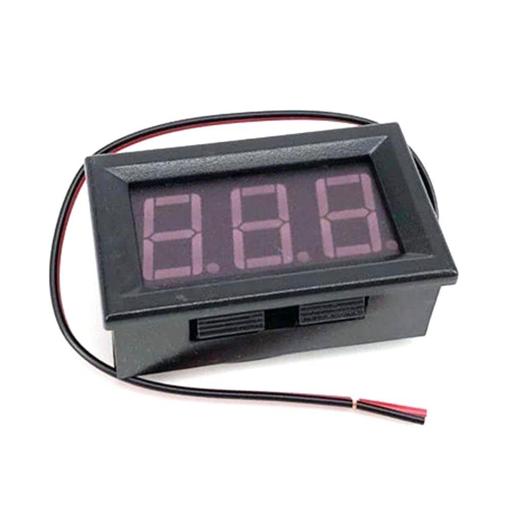 Voltmeter Voltmeter Digital TOP Pengukur Tegangan 110V 220V LED 2kabel AC 30-500V