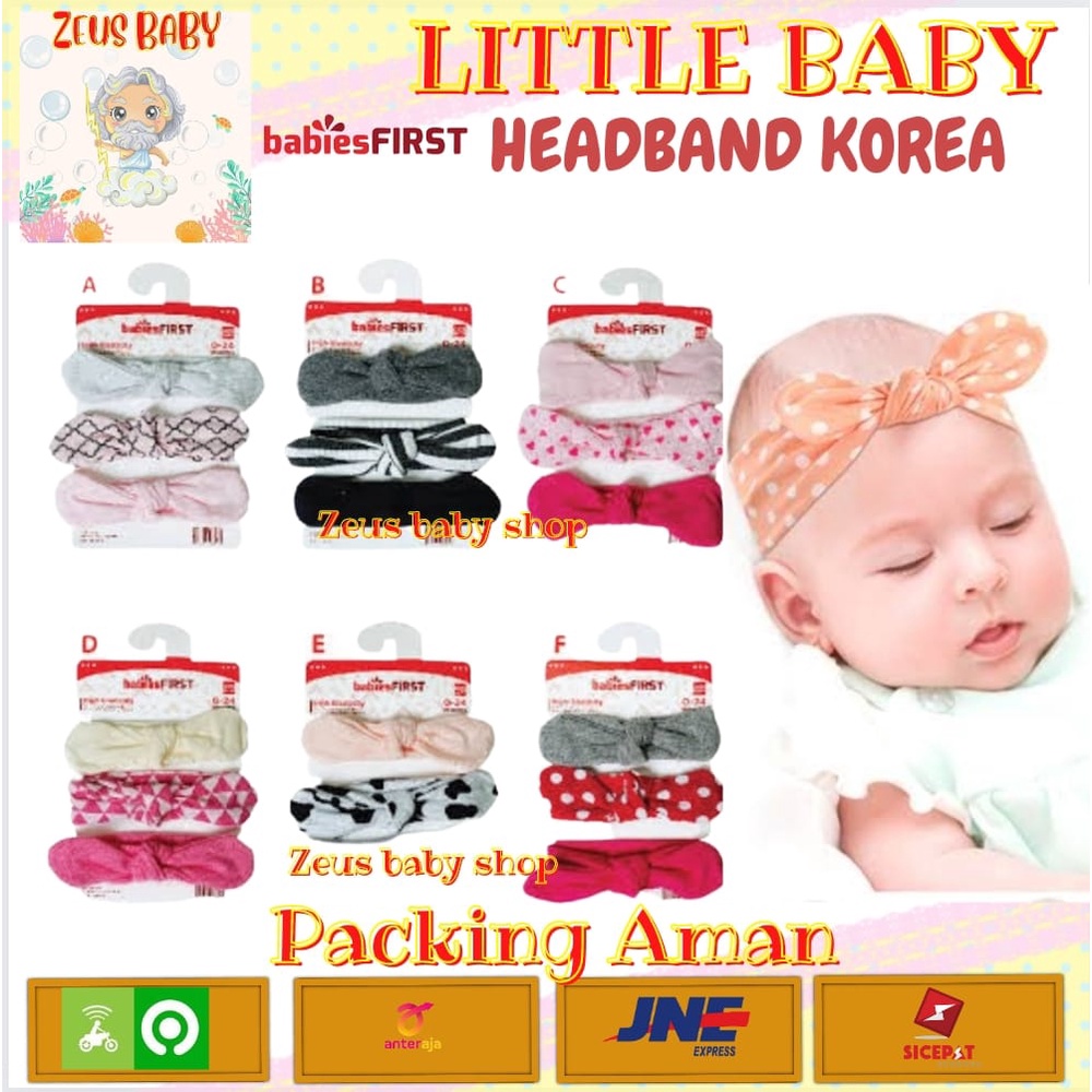 Babiesfirst Bandana Bayi Korea | Headband BabiesFirst