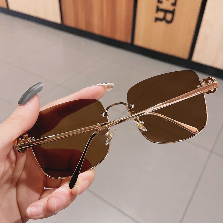 Kacamata Anti Radiasi Bentuk Kotak Gaya Retro Bahan Metal Untuk Pria Dan Wanita