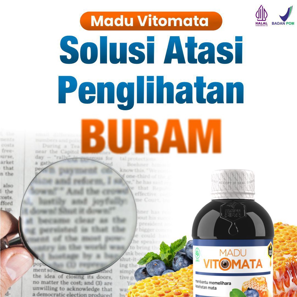 [BARU PROMO] Madu Vitomata Beli 2 NO Gratis 1 Vito Mata Fitomata Fito Mata Vitamata Vita Mata Obat H