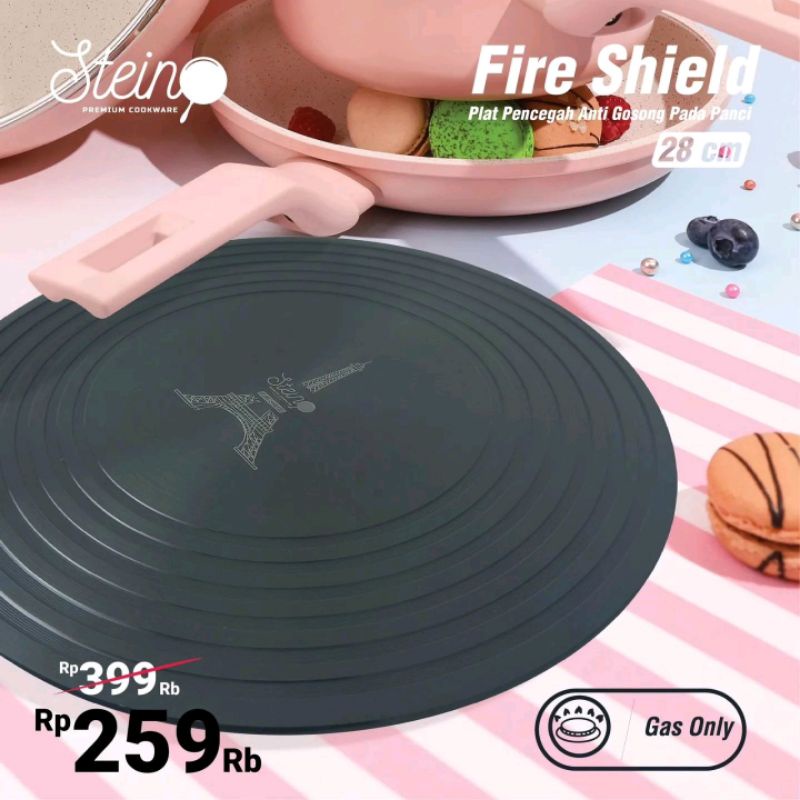 Stein Cookware Fire Shield (Plat Pencegah Anti Gosong pada panci - 28cm)